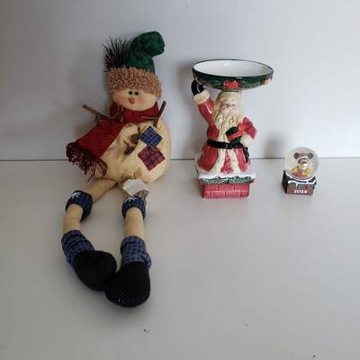 3 Pieces Christmas DÃ©cor - Santa, Mickey Mouse