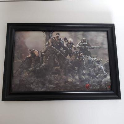 Gears of War 3 3D Framed Wall Art