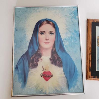 3 Pieces Framed Religious Wall Art