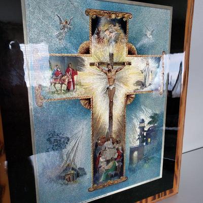 3 Pieces Framed Religious Wall Art