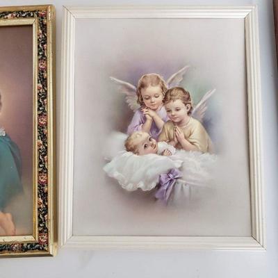 3 Pieces Framed Religious Wall Art - Angels