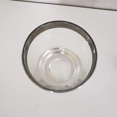 7 Silver Rimmed Glasses "G" Initial
