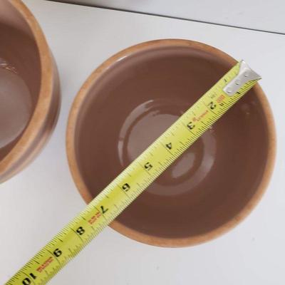 2 Himark Kitchen Gourmet Pottery Bowls 7" and 8.5"