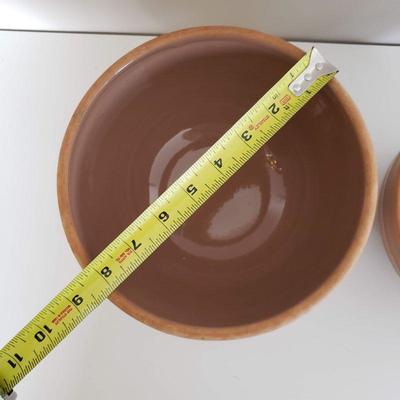 2 Himark Kitchen Gourmet Pottery Bowls 7" and 8.5"