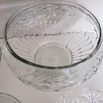 Assorted Glass Bowls + Punch Bowl