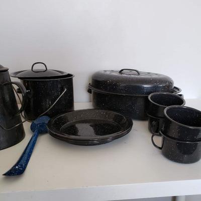 Camping Pots and Pans, Plates, Cups