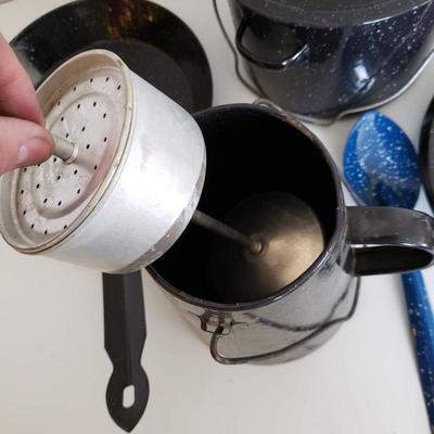 Camping Pots and Pans, Plates, Cups