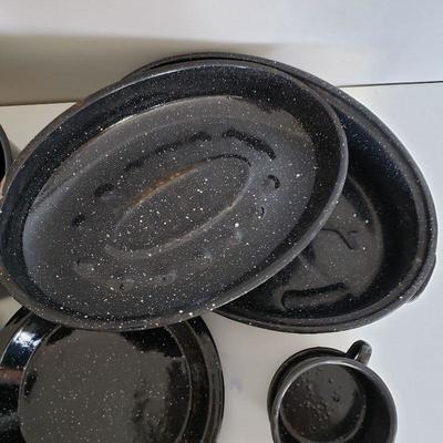 Camping Pots and Pans, Plates, Cups