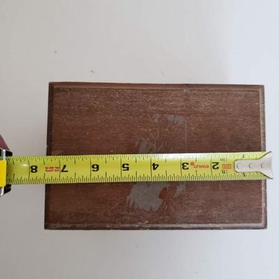 Vintage wood jewelry box