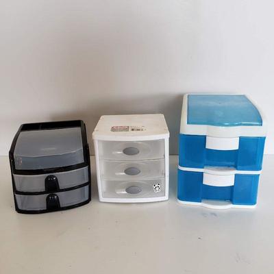 3 Small Drawer Storage Containers