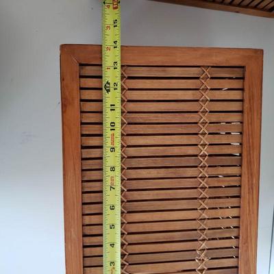 2 Lidded Wood Baskets