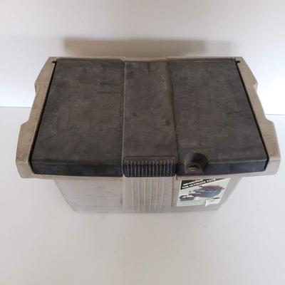 Heavy Duty Tote With Assorted Tools and Auto Parts