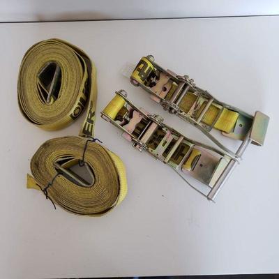 2 Heavy Duty Tie Down Straps 2" Wide