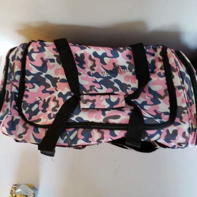 2 Duffle Bags - Pink Camo Pattern - Wet Ground Brand