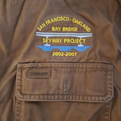 Carhartt Long Sleeve Work Shirt Brown Men's 2XL