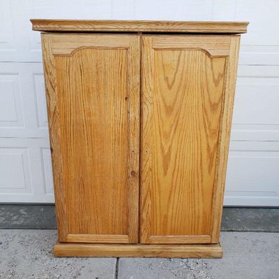 Solid Oak DVD / CD Cabinet 46" x 36" x 15"