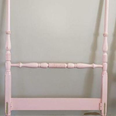 Vintage Twin Size Four Post Bed