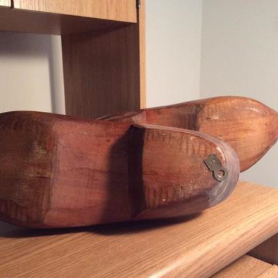 Lot # 23. Extra Large Pair of wooden Dutch Shoes 