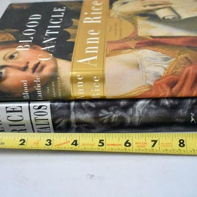 2 Hardcover Books by Anne Rice: Blood Canticle & Taltos