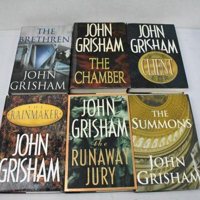 6 Hardcover Books by John Grisham: The Brethren -to- The Summons