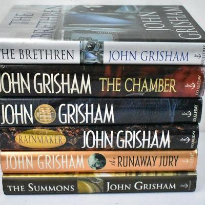 6 Hardcover Books by John Grisham: The Brethren -to- The Summons