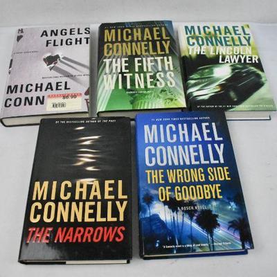 5 Hardcover Books by Michael Connelly: Angels Flight -to- The Wrong Side of...