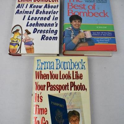 3 Hardcover Books by Erma Bombeck: All I Know About Animal Behavior...