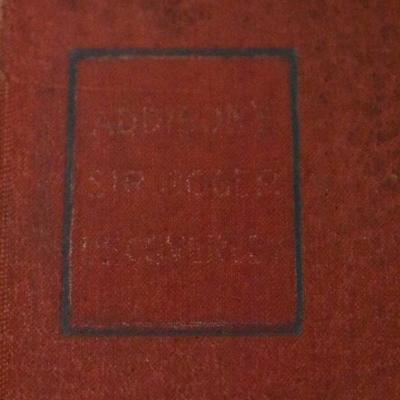 Antique Hardcover Book 1900: Sir Roger de Coverley, Essays from the Spectator