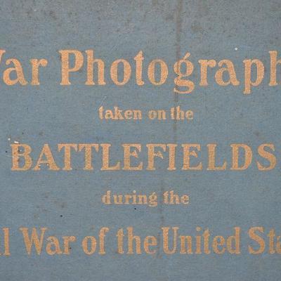 Antique 1907: War Photographs Battlefields Civil War of the US, Hardcover Book