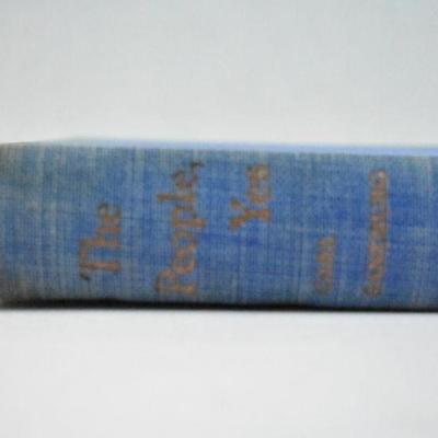The People, Yes. Hardcover Book by Carl Sandburg - Vintage 1936
