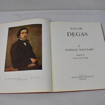 Edgar Degas by Camille Mauclair - Vintage 1945 Hardcover Book