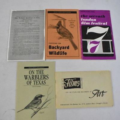 9 Film Festival Pamphlets - Vintage