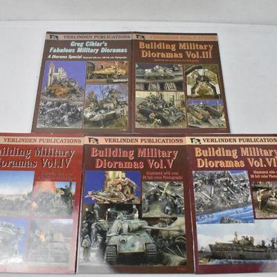 5 Magazines of Building Military Dioramas - Like New Condition