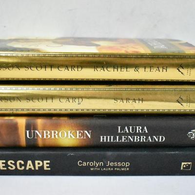 4 Hardcover Fiction Books: Rachael & Leah -to- Escape
