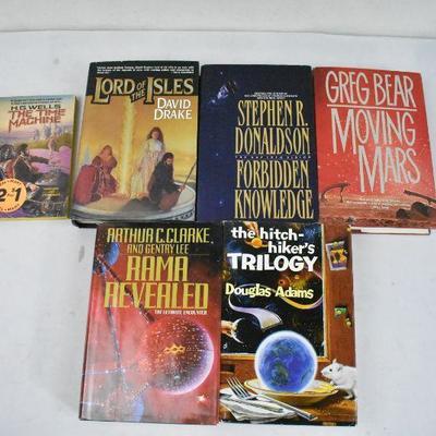 6 Fiction Books: The TIme Machine -to- The Hitchhiker's Trilogy