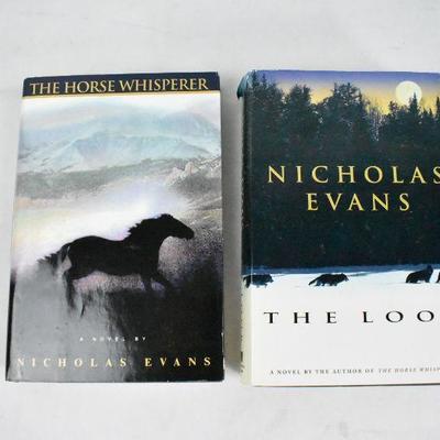 2 Hardcover Books by Nicholas Evans: The Horse Whisperer & The Loop