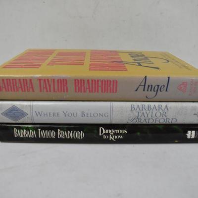 3 Hardcover Books by Barbara Taylor Bradford: Angel -to- Dangerous to Know