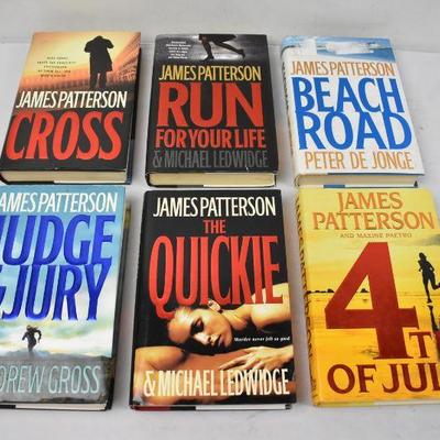 6 Hardcover Books by James Patterson: Cross -to- 4th of July