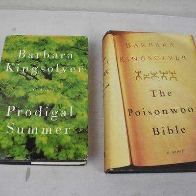 2 Hardcover Books by Barbara Kingsolver: Prodigal Summer & The Poisonwood Bible