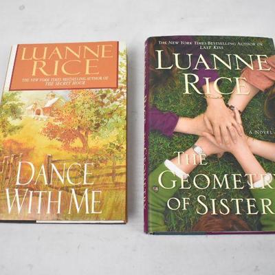 2 Hardcover Books by Luanne Rice: Dance with Me and The Geometry of Sisters
