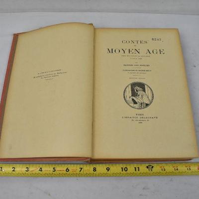 Contes Du Moyen Age - Vintage 1928, Large French Hardcover, Fragile
