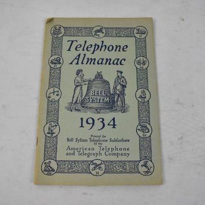 Vintage Telephone Almanac - 1934, Paperback