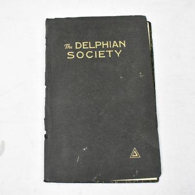 The Delphian Society - Felt-Paper Cover is Tearing, Vintage