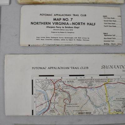 Miscellaneous Maps of Appalachian Trails from 1973-1998