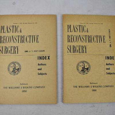 Two Plastic and Reconstructive Surgery Indexes - Vintage 1956 and 1966