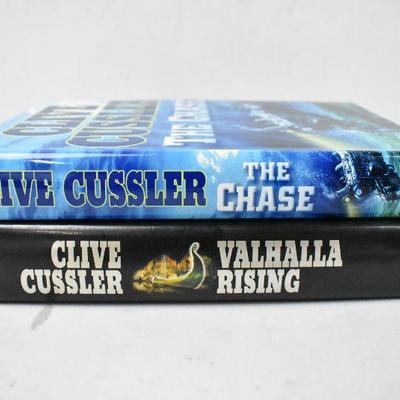 2 Hardcover Books by Clive Cussler: The Chase and Valhalla Rising
