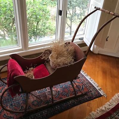 Antique late 19th century child's sleigh NOW $87.50
