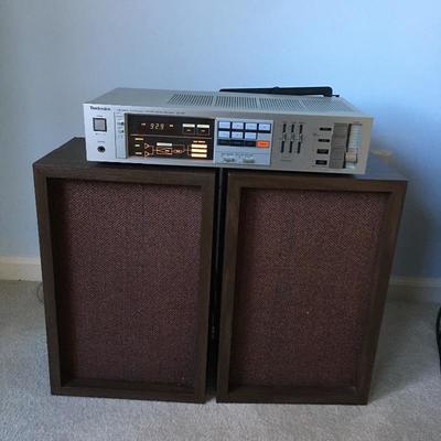 Lot 2 - Technics Receiver & Speakers