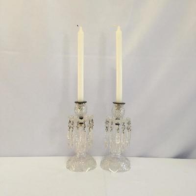 Lot 4 - Crystal Candle Sticks