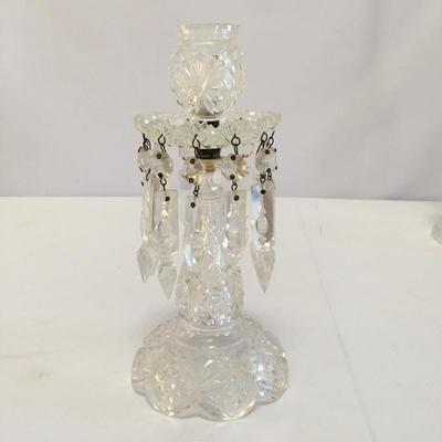Lot 4 - Crystal Candle Sticks